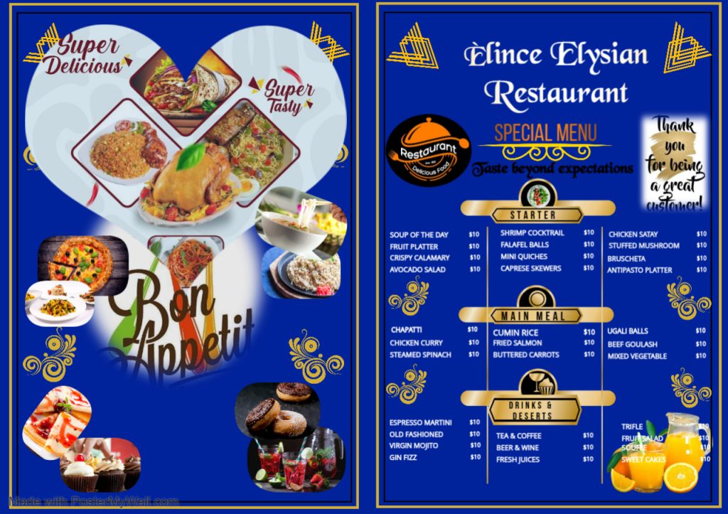 Restaurant Menu Poster 1773832678246
